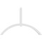 Ekena Millwork Archdale Architectural Grade PVC Gable Bracket, 84"W x 56"H x 4"D x 4"F, 16/12 Pitch GBP084X56X0404ARC00 - alternate 3